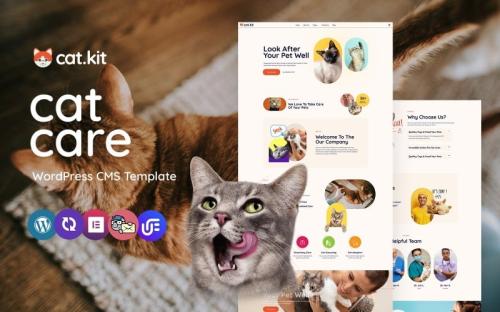 Catkit- Pet Care And Grooming Multipurpose WordPress Elementor Theme theme free